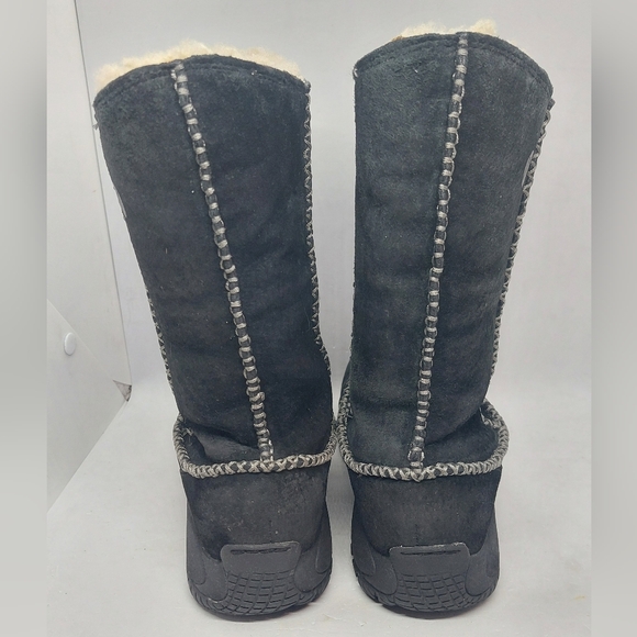 Merrell Encore Stitch High Boots Shearling Lined Black Suede Womens Sz 7 J66194 - Picture 5 of 14